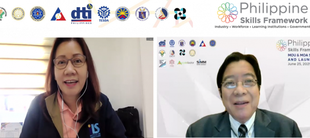 Labor Assistant Secretary Dominique Rubia-Tutay and PRC Chairperson Teofilo Pilando Jr. express their full support for the development of a national skills framework.